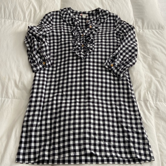 Crewcuts black and white flannel tunic dress - Picture 1 of 7